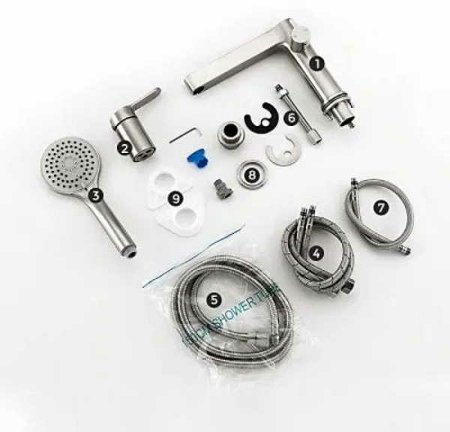 Смеситель на борт ванны Gappo G99-30 G1199-30 Сатин 