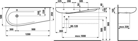 Раковина Laufen Alessi 8.1497.3.400.104.1 
