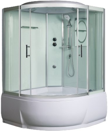 Душевая кабина WeltWasser WW500 Emmer 12055-2 120х120 10000004656 профиль Хром стекло прозрачное 