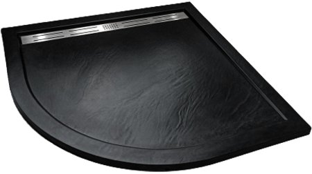 Душевой поддон из искусственного камня WeltWasser WW TRR 90 STONE-BL 90x90 10000004385 Черный 