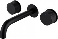 Смеситель для раковины Abber Wasser Kreis AF81122B Черный матовый