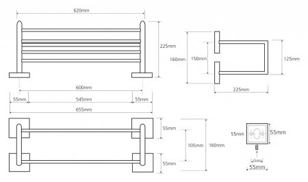 Полка Bemeta Beta 132205102 