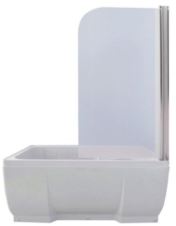 Шторка на ванну River Baikal 75 ПР 10000001616 профиль Матовый хром стекло прозрачное 