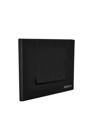 Кнопка смыва Berges Wasserhaus Novum S5 Soft Touch черная 
