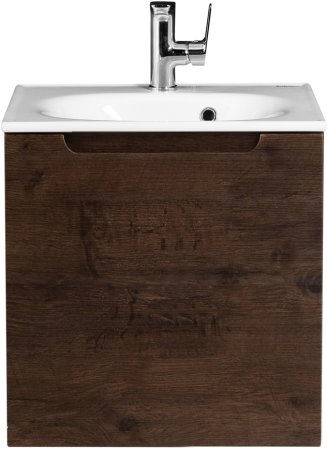 Тумба с раковиной дверцей и полкой, правосторонняя BelBagno ETNA-500-1A-SO-RW-P-R Rovere Moro 