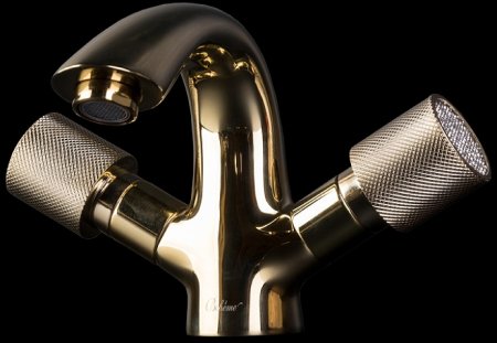 Смеситель для раковины Boheme Royal Cristal 291-Royal Золото 