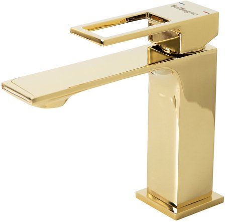 Смеситель для раковины BelBagno Luce LUC-LVM-ORO Золото 