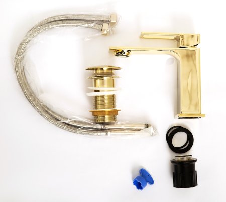 Смеситель для раковины BelBagno Luce LUC-LVM-ORO Золото 