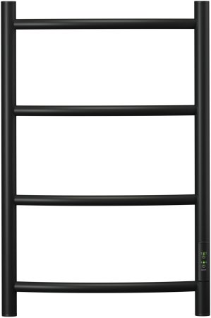 Полотенцесушитель электрический Point Афина PN04846B П4 400x600 диммер справа, черный 