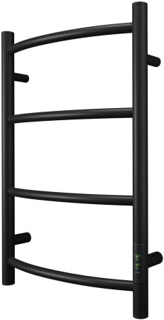 Полотенцесушитель электрический Point Афина PN04846B П4 400x600 диммер справа, черный 