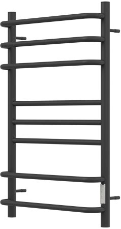 Полотенцесушитель электрический Point Сатурн PN90858B П8 500x800 диммер справа, черный 