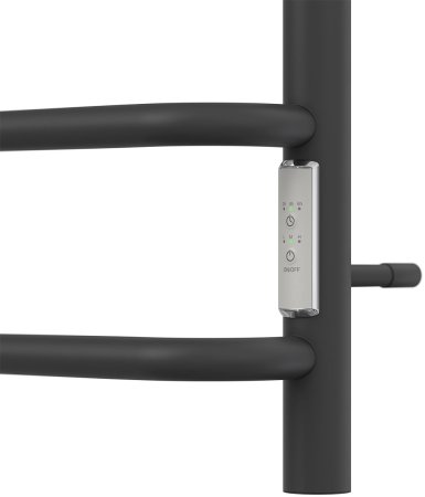 Полотенцесушитель электрический Point Сатурн PN90858B П8 500x800 диммер справа, черный 