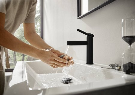 Смеситель Hansgrohe Finoris 110 76023670 для раковины, черный 