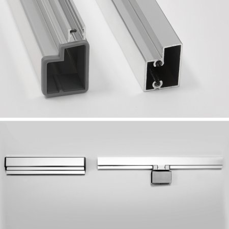 Душевой уголок WasserKRAFT Berkel 48P25, П-образный 