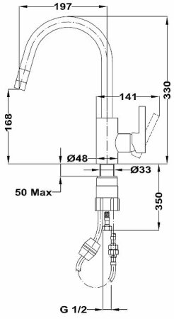 Смеситель для кухни Teka Kitchen Series 469380210 Хром 
