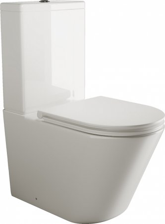 Унитаз-компакт Ceramica Nova Trend 110010 S с микролифтом, безободковый 