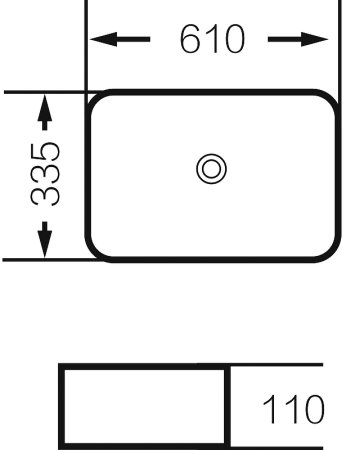 Раковина-чаша Grossman 61 GR-3031 Белая 