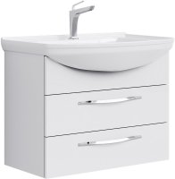 Тумба под раковину Aqwella Аллегро 75 Agr.01.07/2 подвесная Белая