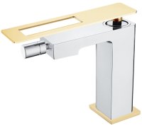 Смеситель для биде Boheme Q 146-CRG Хром Золото