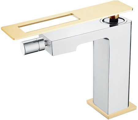 Смеситель для биде Boheme Q 146-CRG Хром Золото 