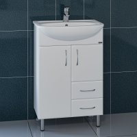 Тумба напольная Санта Уют 55 2 ящика с умывальником Уют 55