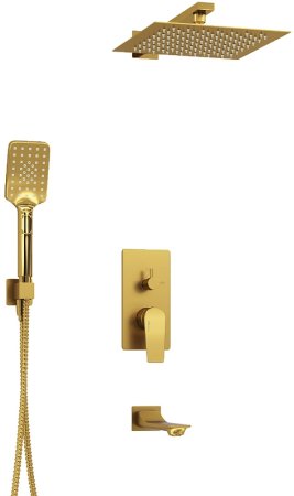 Душевая система WasserKRAFT A175571 Золото матовое 