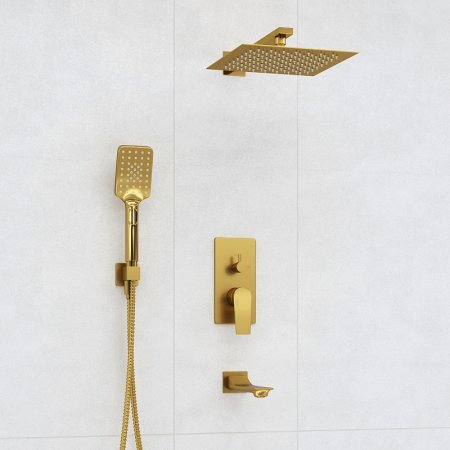 Душевая система WasserKRAFT A175571 Золото матовое 
