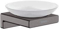 Мыльница Hansgrohe AddStoris 41746340 Шлифованный черный хром