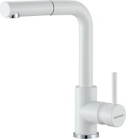Смеситель Paulmark Kassel Ka214311-431TW для кухонной мойки, белый