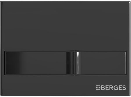 Клавиша смыва Berges Novum L6 040016 Черный глянец 