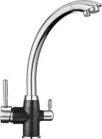 Смеситель Granula GR-3167 для кухонной мойки, черный