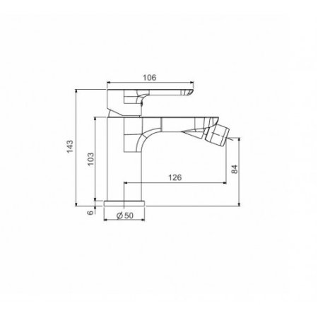 Смеситель для биде Gappo Noar G5048 белый/хром 