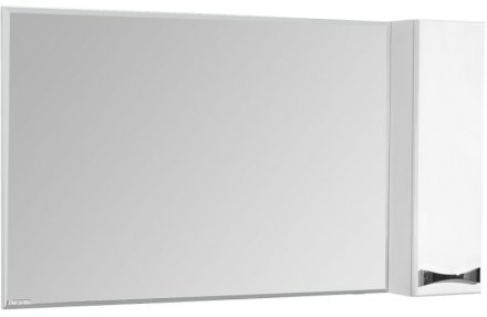 Зеркало со шкафом Aquaton Диор 120 R 1A110702DR01R с подсветкой с подогревом Белое 