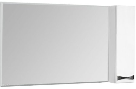 Зеркало со шкафом Aquaton Диор 120 R 1A110702DR01R с подсветкой с подогревом Белое 
