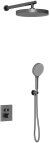 Душевая система Vincea Inspire VSFW-3I21T2GM с термостатом Вороненая сталь 