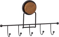 Крючок для ванной FIXSEN MAGIC WOOD FX-46005-5, черный/коричневый