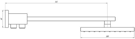 Верхний душ Paini Milano 50CR759TCASQET9 Хром 