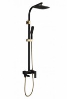 Душевая система Faop A2406-6 чёрная / золото