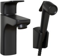 Смеситель для раковины Paini Viva Style P4YO205/574 с гигиеническим душем Черный матовый