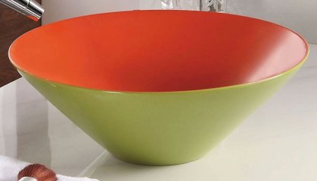 Раковина-чаша Melana 38 MLN-T4006-B8+B3 Салатовая Красная 