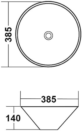 Раковина-чаша Melana 38 MLN-T4006-B8+B3 Салатовая Красная 
