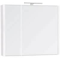 Зеркальный шкаф Roca Etna 80 857304806 с подсветкой Белый глянец