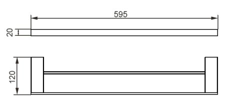 Полотенцедержатель Aquanet 5624D 