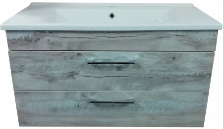 Тумба с раковиной Azario Milana 85 CS00058286 подвесная Светлое дерево 