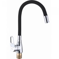 Смеситель для кухни с гибким изливом ViEiR V023521-C Хром/Черный