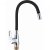 Смеситель для кухни с гибким изливом ViEiR V023521-C Хром/Черный 