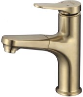 Смеситель для раковины D-Lin D158367-J, золотой сатин