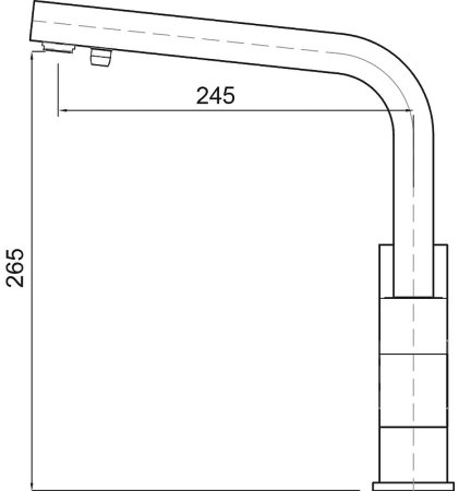 Смеситель для кухни Kaiser Sonat 34044-5 Серебро 