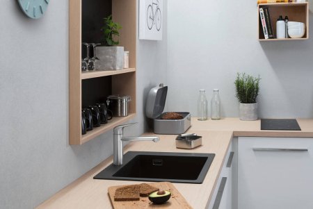 Смеситель Hansgrohe Focus M42 71804000 для кухонной мойки, хром 