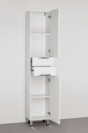 Шкаф пенал Style Line Жасмин 36 Белый глянец 